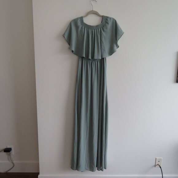 SHOW ME YOUR MUMU Hacienda Chiffon Maxi Dress Bridesmaid Wedding - Size M - Picture 3 of 14